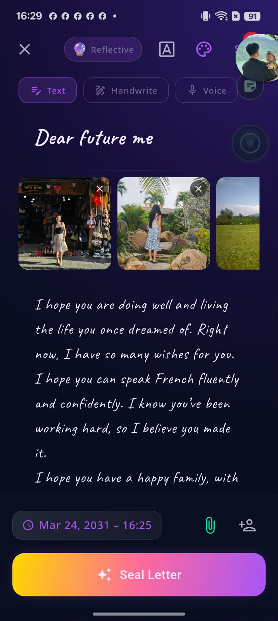 Future Me — Write a letter to your future self